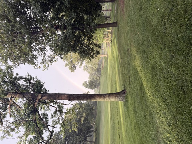 Rainbow on the back nine